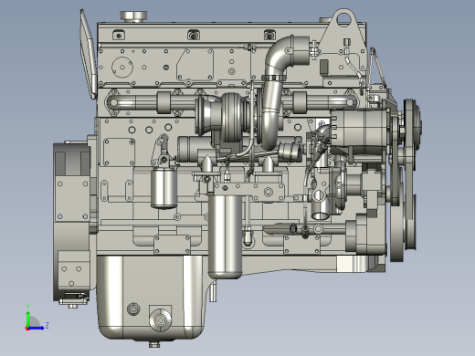enginecummins-ism11-发动机左视缩略图
