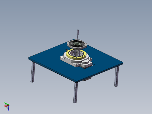 检测设备自动转台结构模型(1)