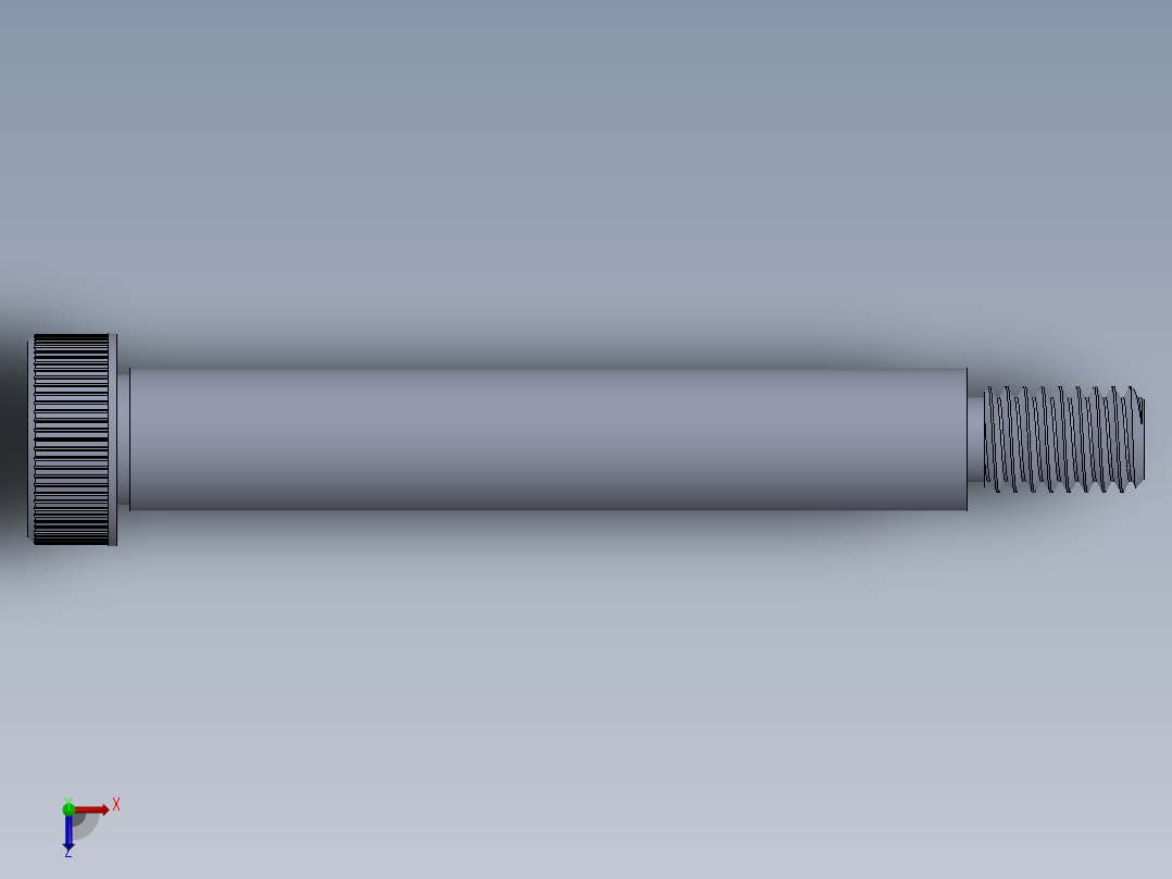内六角螺螺栓-SB 0.375-16 x3.SLDPRT俯视图