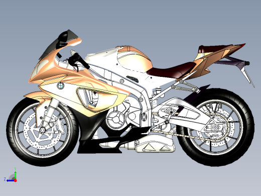 宝马S1000RR摩托车右视缩略图