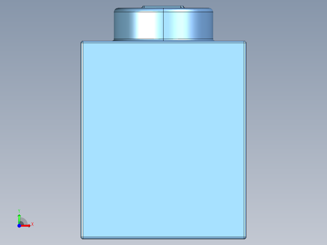 乐高套装 4421基本积木-4179830 - 3005 Medium Blue Brick 1 x 1.STEP前视图