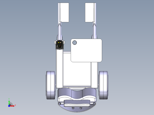 电动轮椅车设计[病人护理车]含三维3D-catia模型前视缩略图