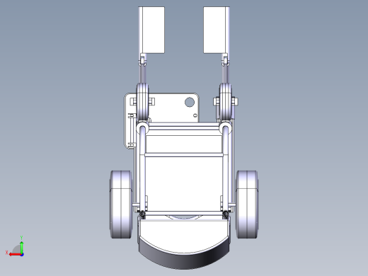 电动轮椅车设计[病人护理车]含三维3D-catia模型后视缩略图