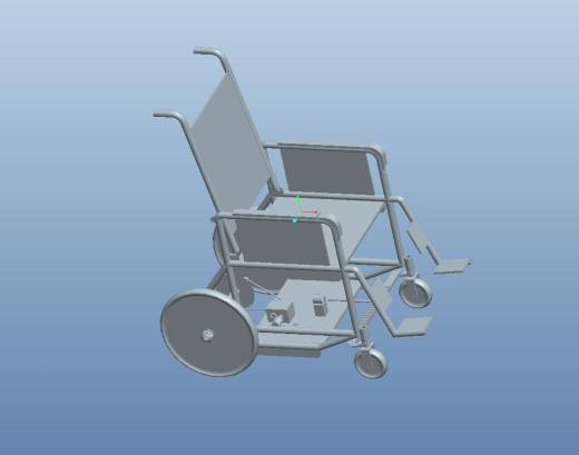 电动轮椅车设计[病人护理车]含三维3D-catia模型缩略图