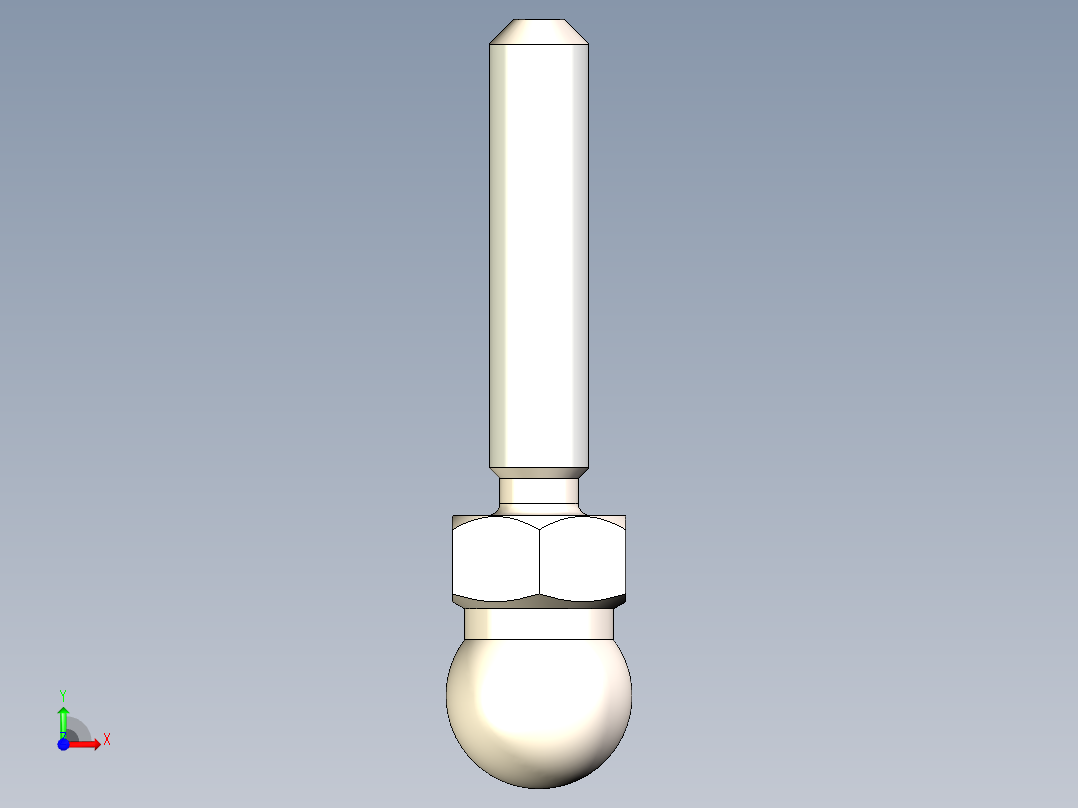 型材-KJN M8X40 THREADED ROD 098DM08040M前视图
