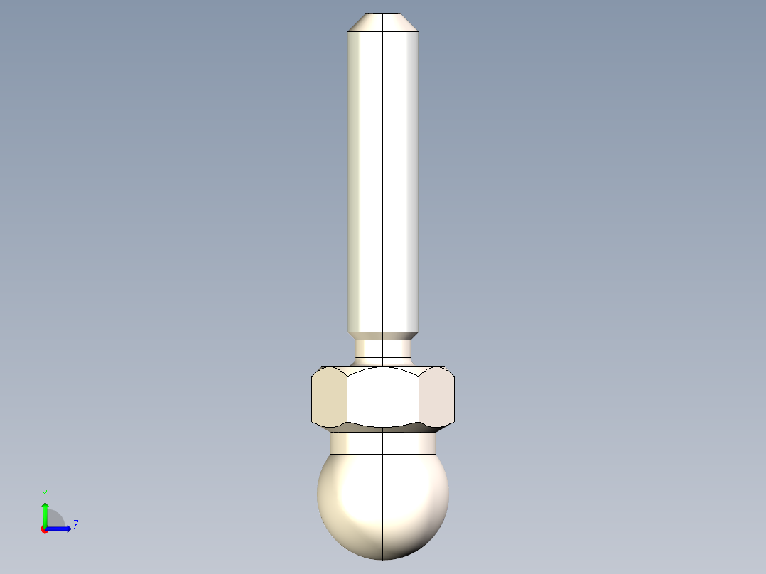 型材-KJN M8X40 THREADED ROD 098DM08040M左视图