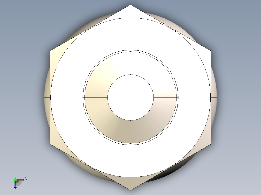 型材-KJN M8X40 THREADED ROD 098DM08040M俯视图