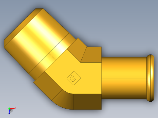 倒齿式工业管接头Beaded Hose Barb 45Deg Elbow Tube to Male Pipe 179HB-10-8俯视缩略图