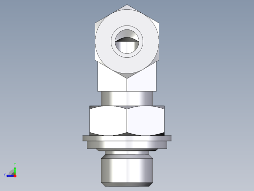 卡套式工业通用硬管接头EO_Adjustable_Locknut_elbow_WEE06LLRCF右视缩略图