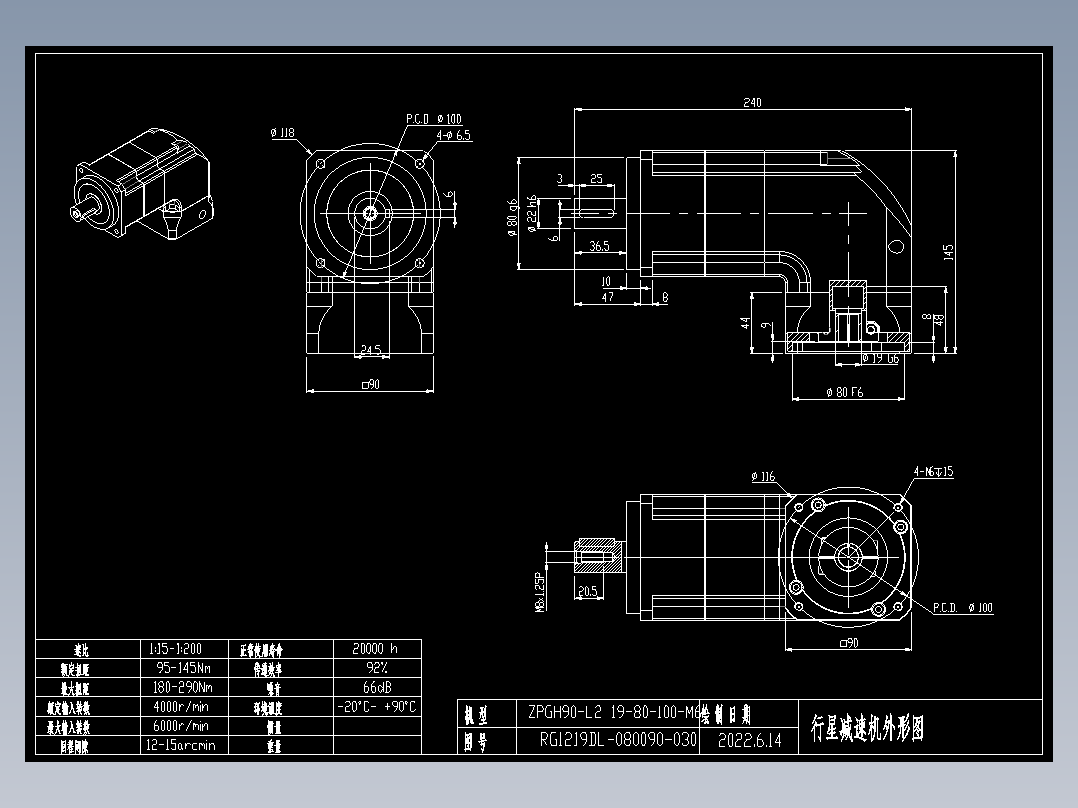 斜齿ZPGH090-L2 19-80-100-M6.DXF