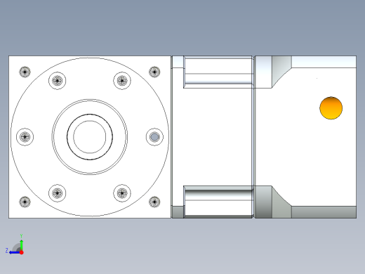 换向器PW90双轴 PGH90-L1 19-70-90-M6.stp右视缩略图
