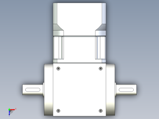 换向器PW90双轴 PGH90-L1 19-70-90-M6.stp俯视缩略图