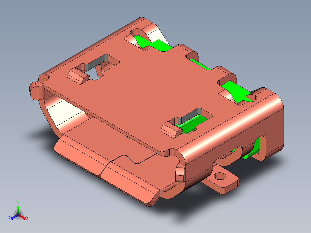 USB盘正等轴测图