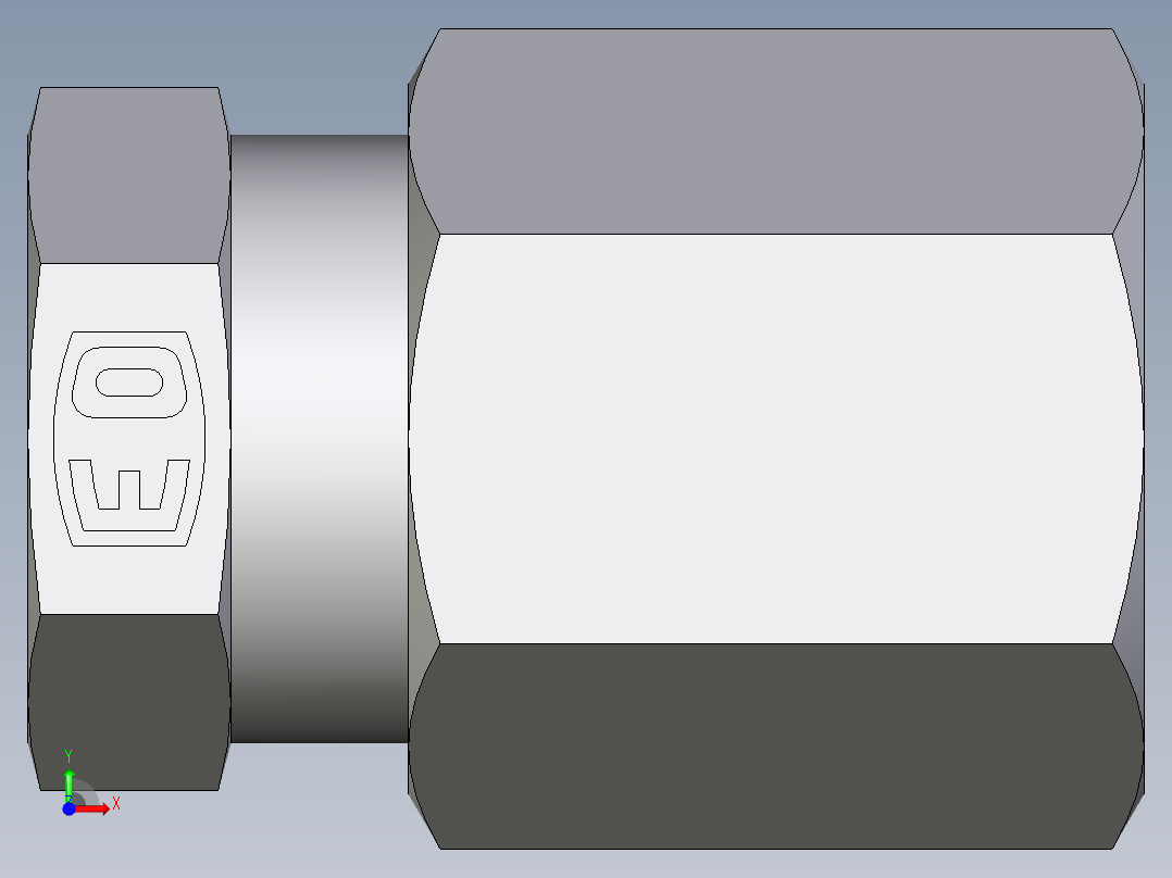 卡套式工业通用硬管接头EO_Blanking_plug_for_tube_ends_ROV06L71前视图