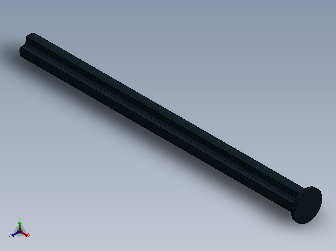 乐高机械组车桥-55013 Black Technic Axle 8 with Stop.SLDPRT