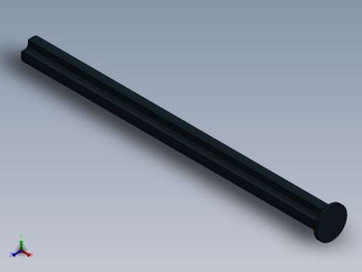 乐高机械组车桥-55013 Black Technic Axle 8 with Stop.SLDPRT