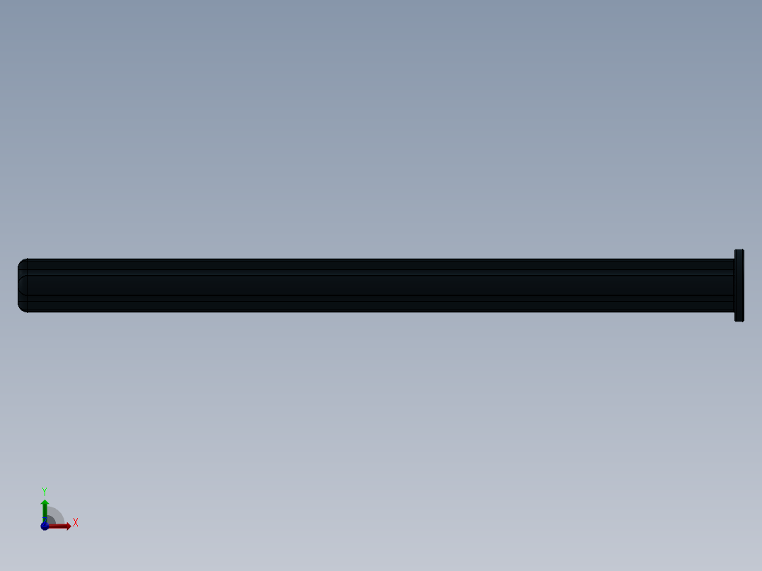 乐高机械组车桥-55013 Black Technic Axle 8 with Stop.SLDPRT前视图