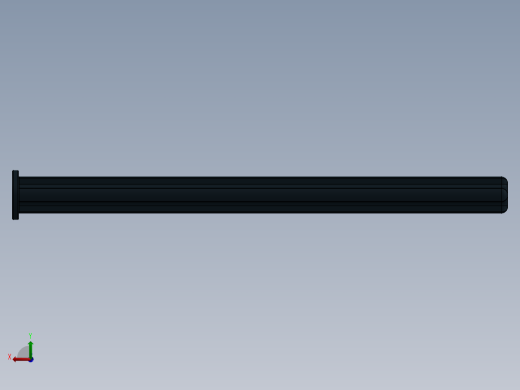 乐高机械组车桥-55013 Black Technic Axle 8 with Stop.SLDPRT后视缩略图