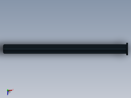 乐高机械组车桥-55013 Black Technic Axle 8 with Stop.SLDPRT俯视缩略图