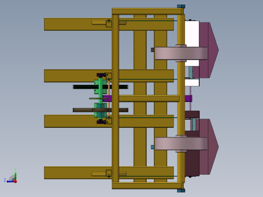 振动筛式花生收获机的设计【含三维SW模型+CAD图纸+说明】右视缩略图