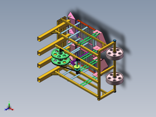 振动筛式花生收获机的设计【含三维SW模型+CAD图纸+说明】正等轴测缩略图