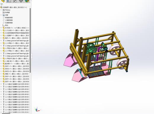 振动筛式花生收获机的设计【含三维SW模型+CAD图纸+说明】缩略图