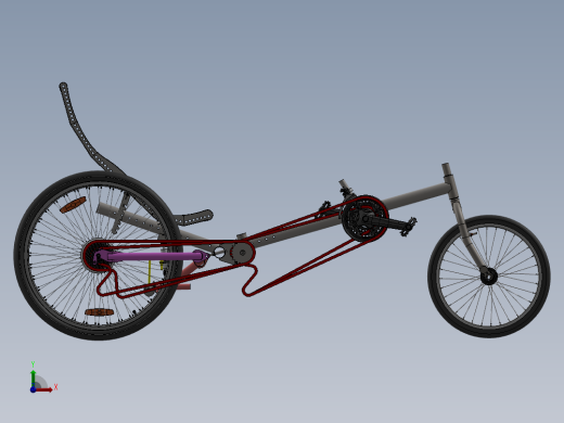 躺式三轮车前视缩略图