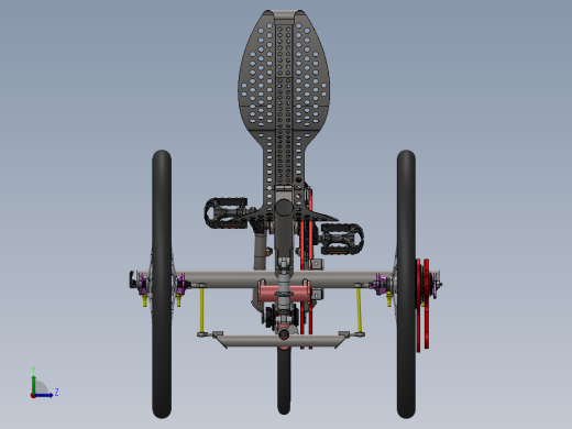 躺式三轮车左视缩略图