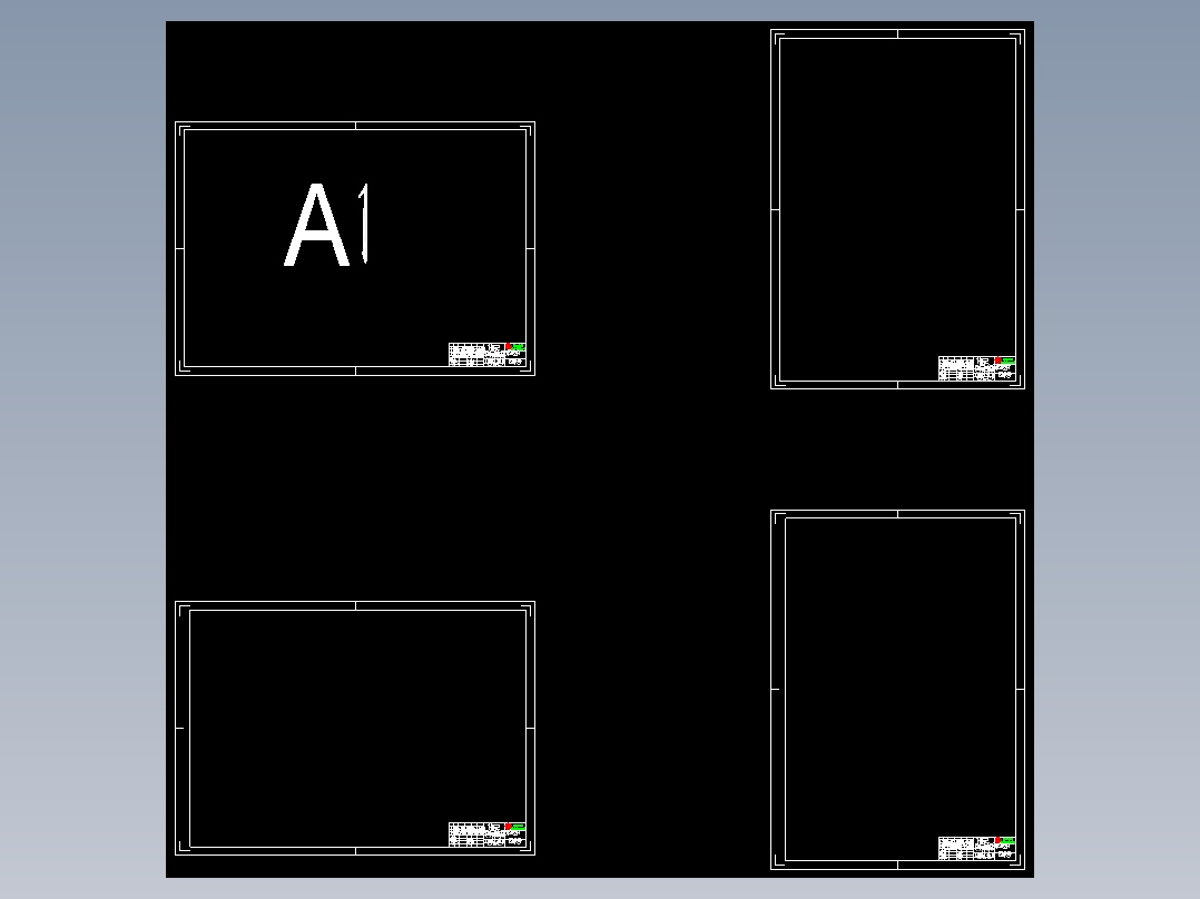 cad国家标准CAD图框模板