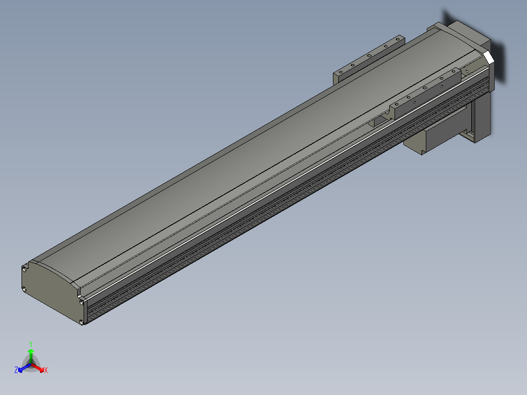 CCTL模组螺杆-TL135-S600-BM正等轴测图