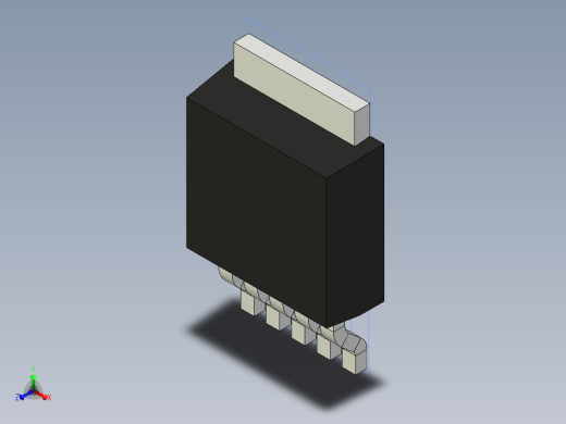 分立半导体元件封装-TO-252AD-6正等轴测缩略图