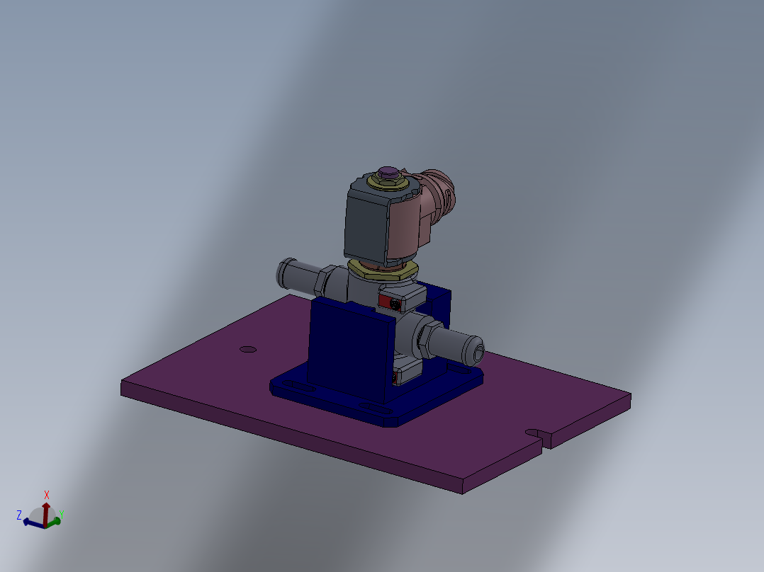 高压水阀装配生产线3D数模图纸 Solidworks17设计