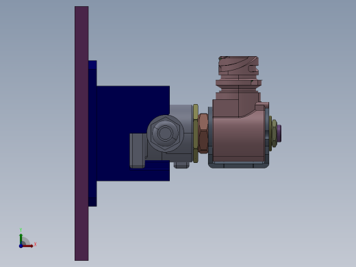高压水阀装配生产线3D数模图纸 Solidworks17设计前视缩略图
