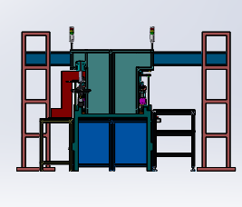 高压水阀装配生产线3D数模图纸 Solidworks17设计