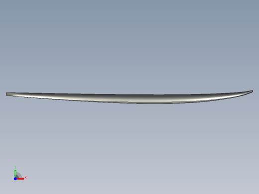 空心木制冲浪板前视缩略图