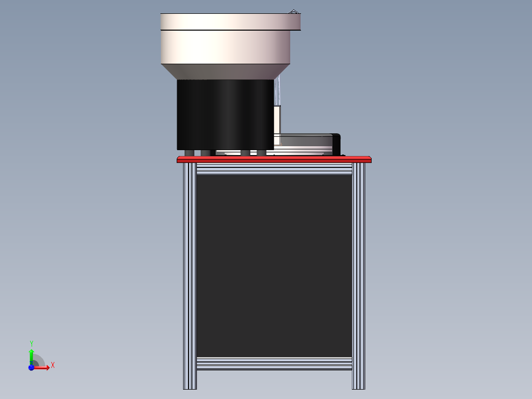 废旧塑料金属转轮切割分离机前视图