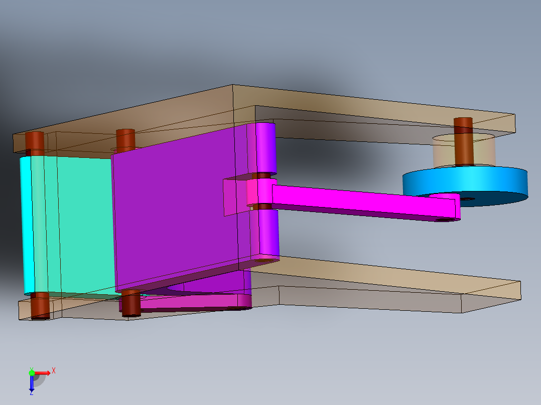 破碎机部件俯视图