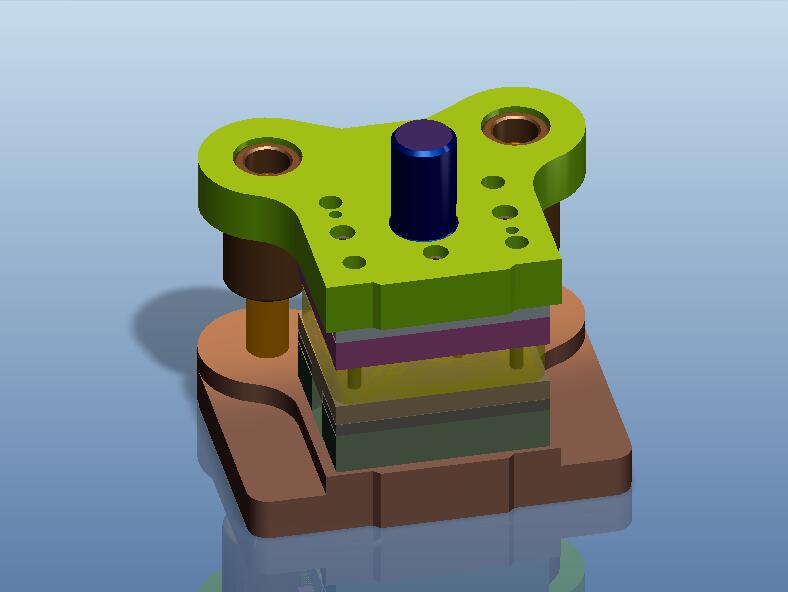 勺头臂级进模（CAD图+Proe三维）