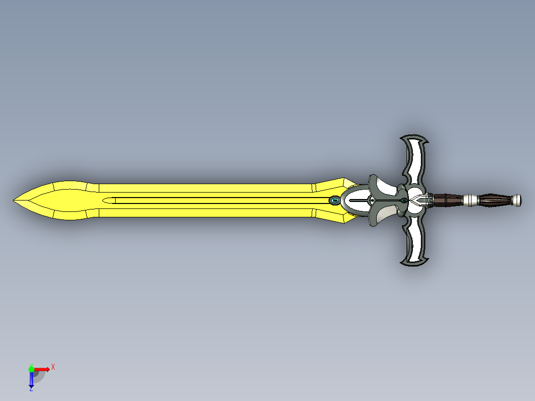 剑、宝剑(111)俯视图