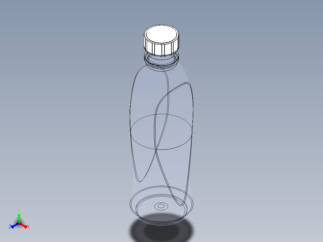 瓶盖、盖子(77)正等轴测图