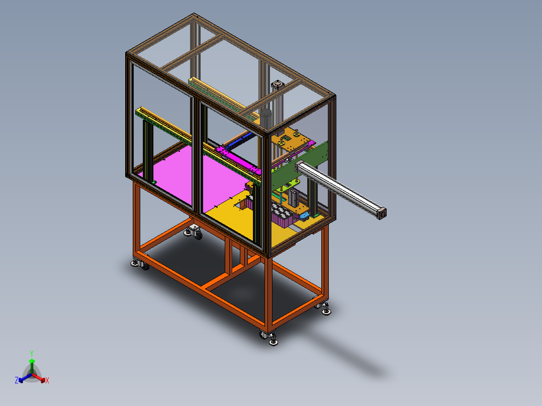 电池外壳送料机sw18可编辑正等轴测图