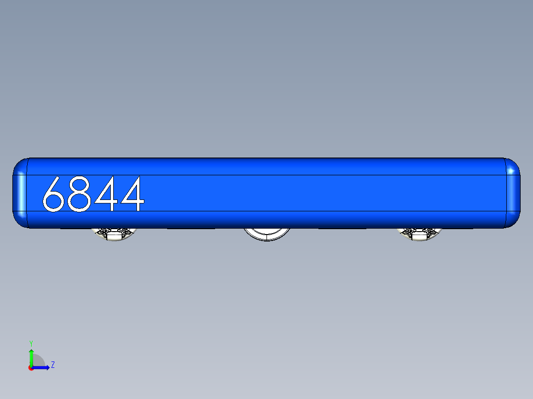 A3003444-FRC比赛机器人底盘左视图