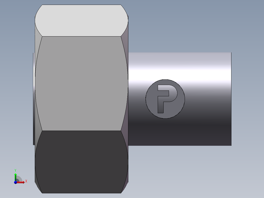 90度焊接接头、SKA18X2前视图