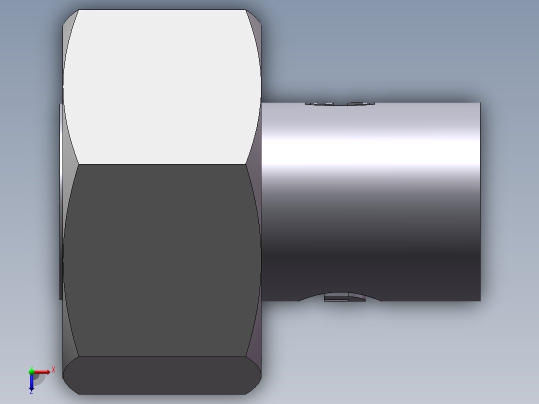 90度焊接接头、SKA18X2俯视图