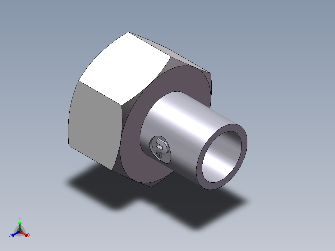 90度焊接接头、SKA18X2正等轴测图