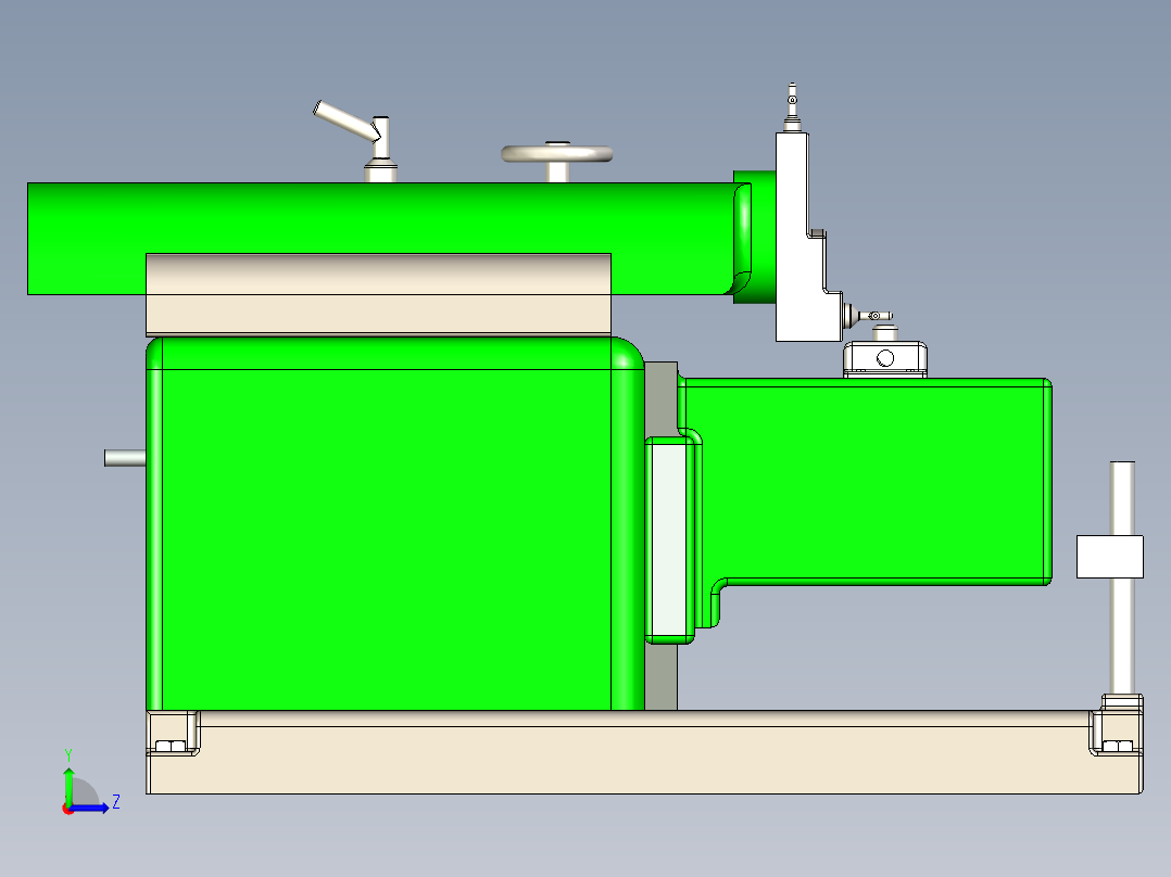 B3003566-成形机牛头刨床左视图