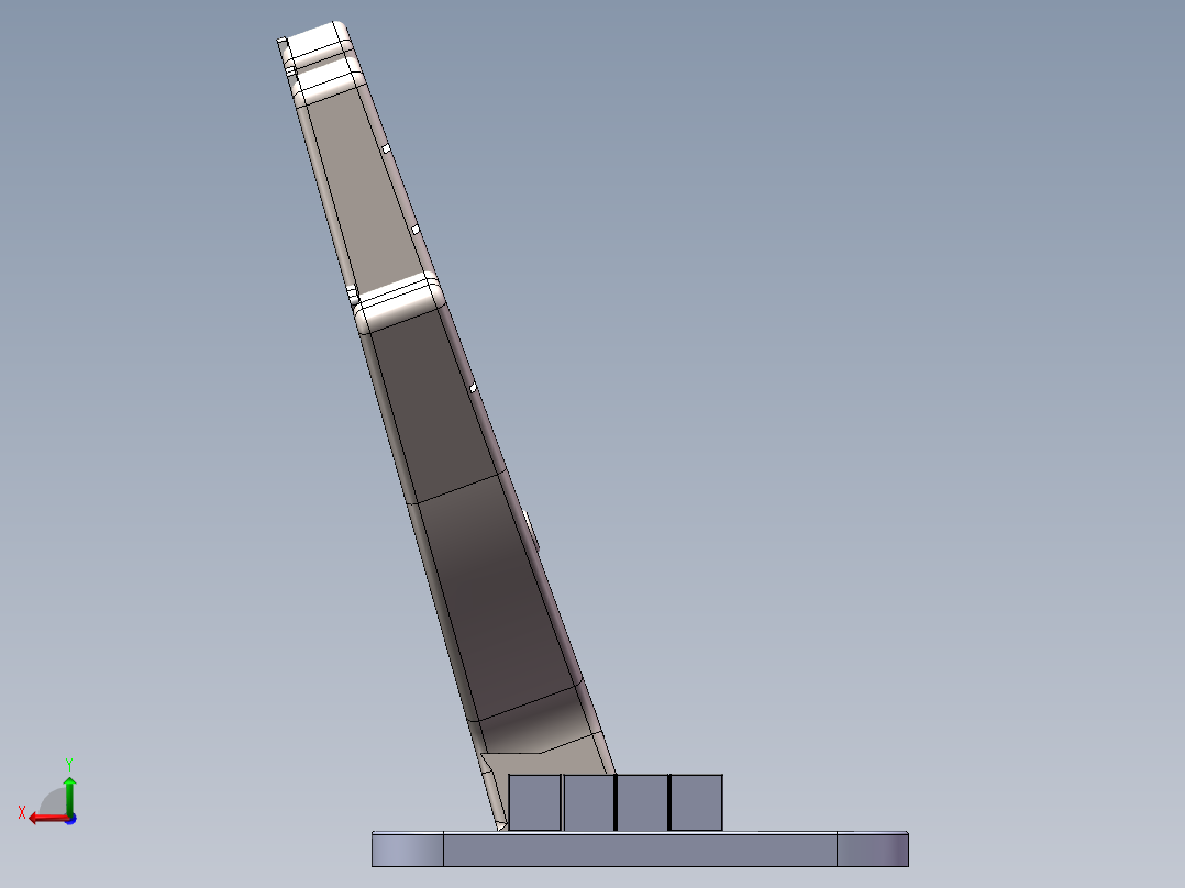 手掌形智能热水器后视图