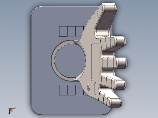 手掌形智能热水器俯视缩略图