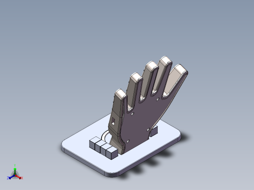 手掌形智能热水器正等轴测缩略图