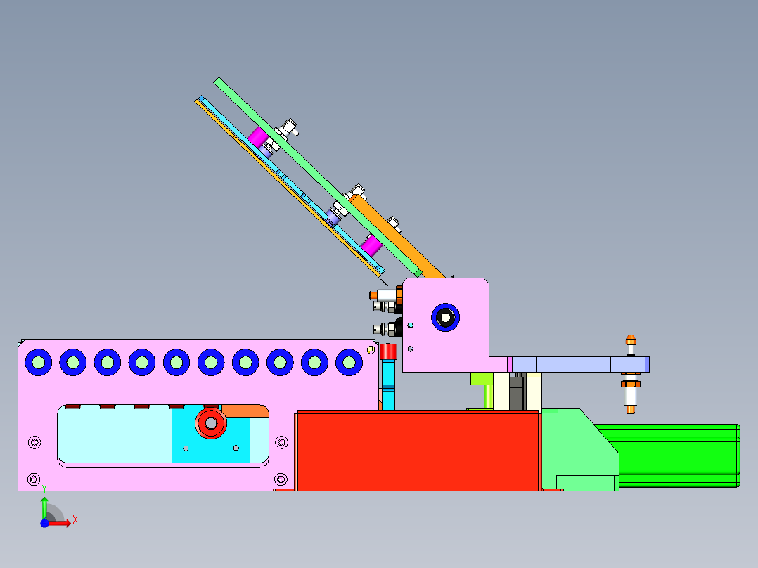 SP-510 烘焙饼干自动分料理料机前视图